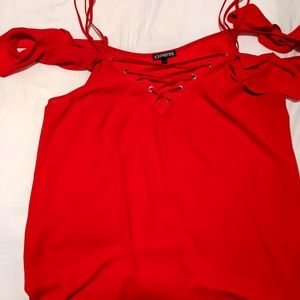 Express lace up tank top